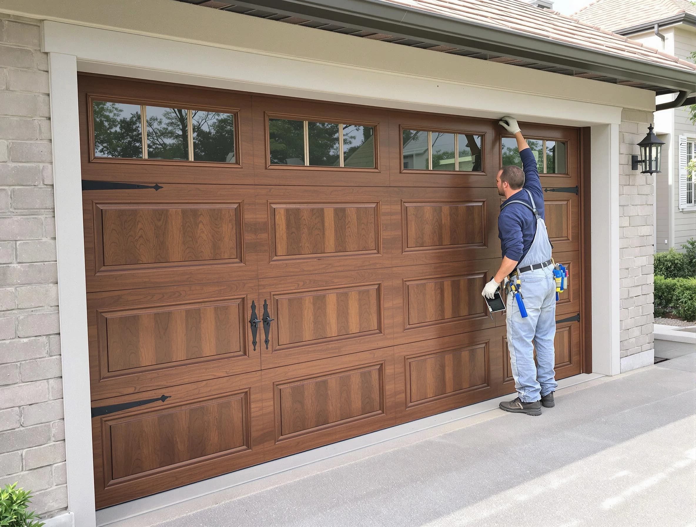 Custom garage door showcase by Yukon Garage Door Repair in Yukon