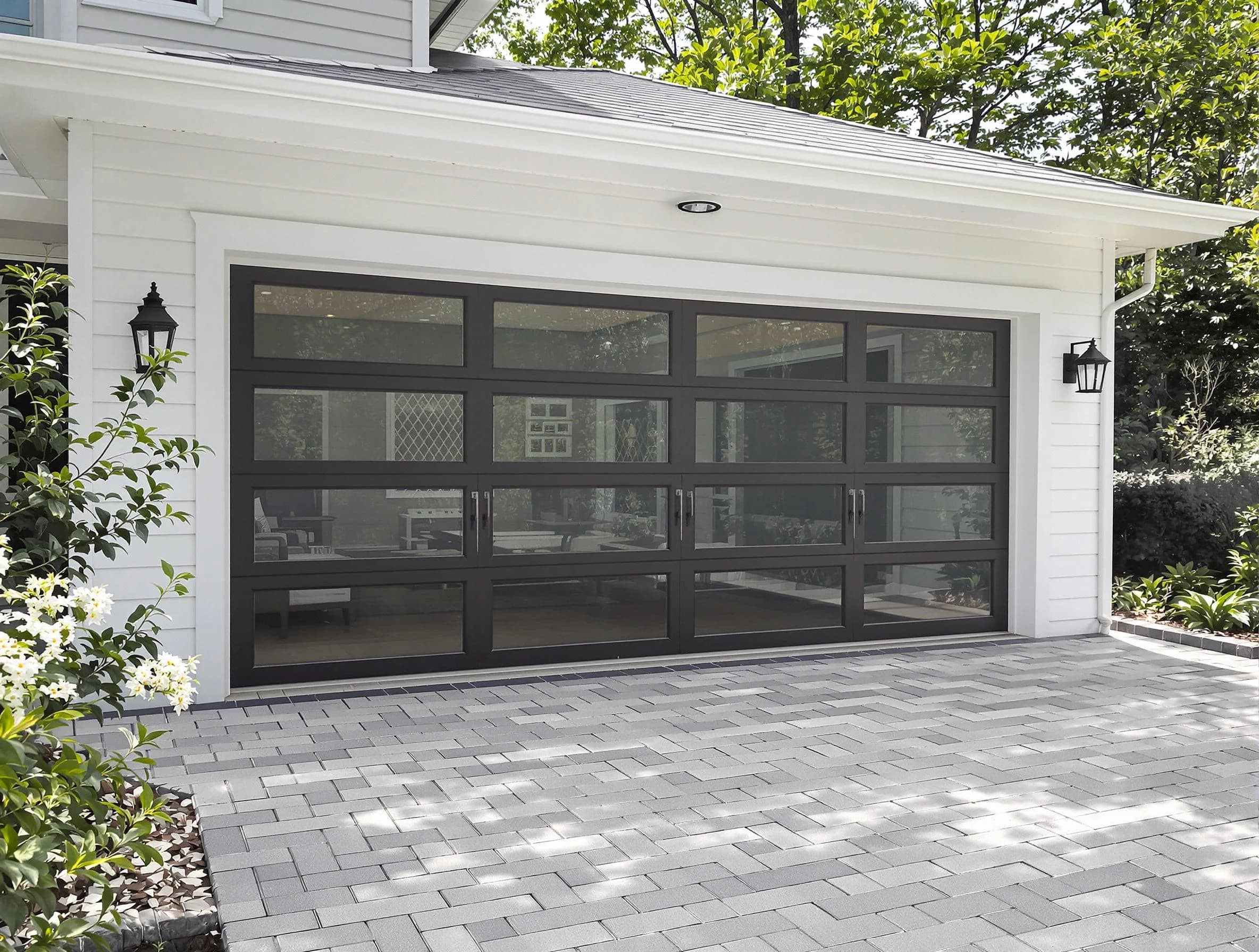 Yukon Garage Door Repair design specialist presenting custom garage door options to Yukon homeowner