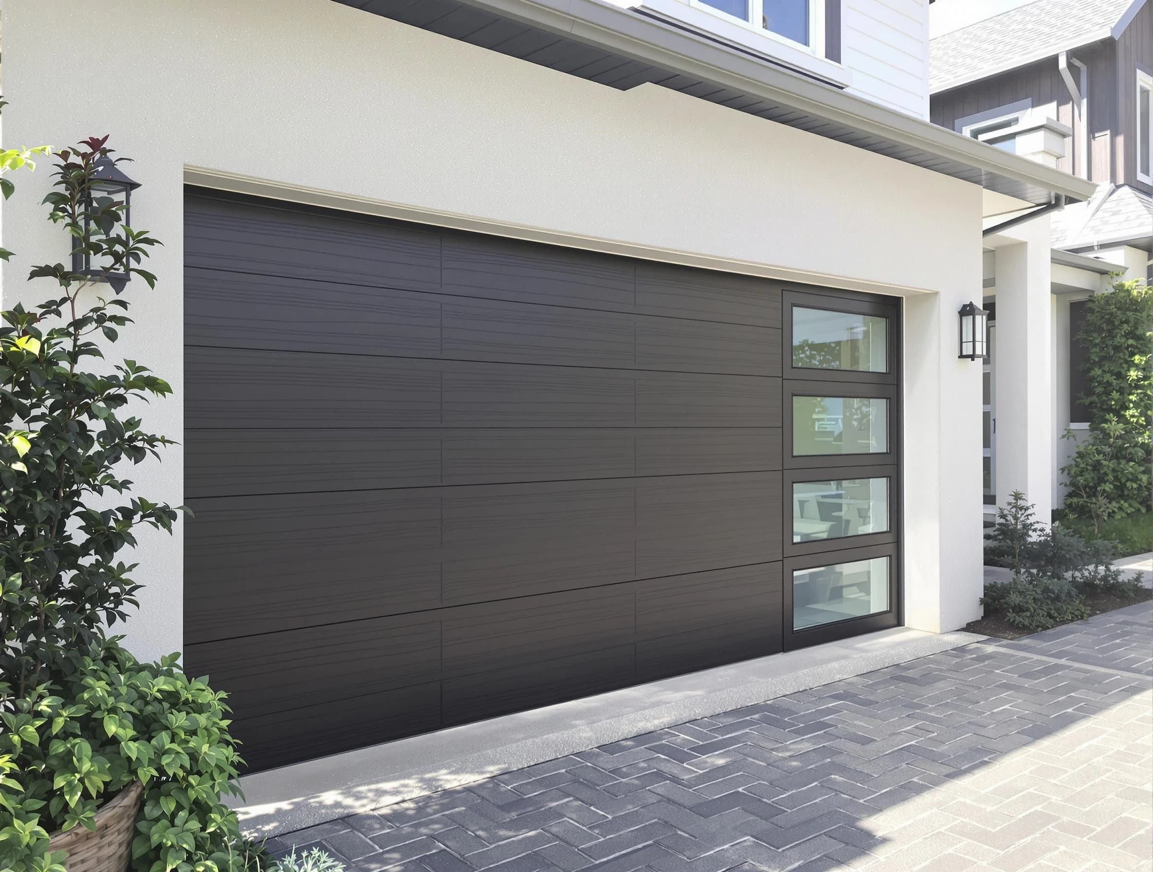 Custom garage door installation by Yukon Garage Door Repair in Yukon