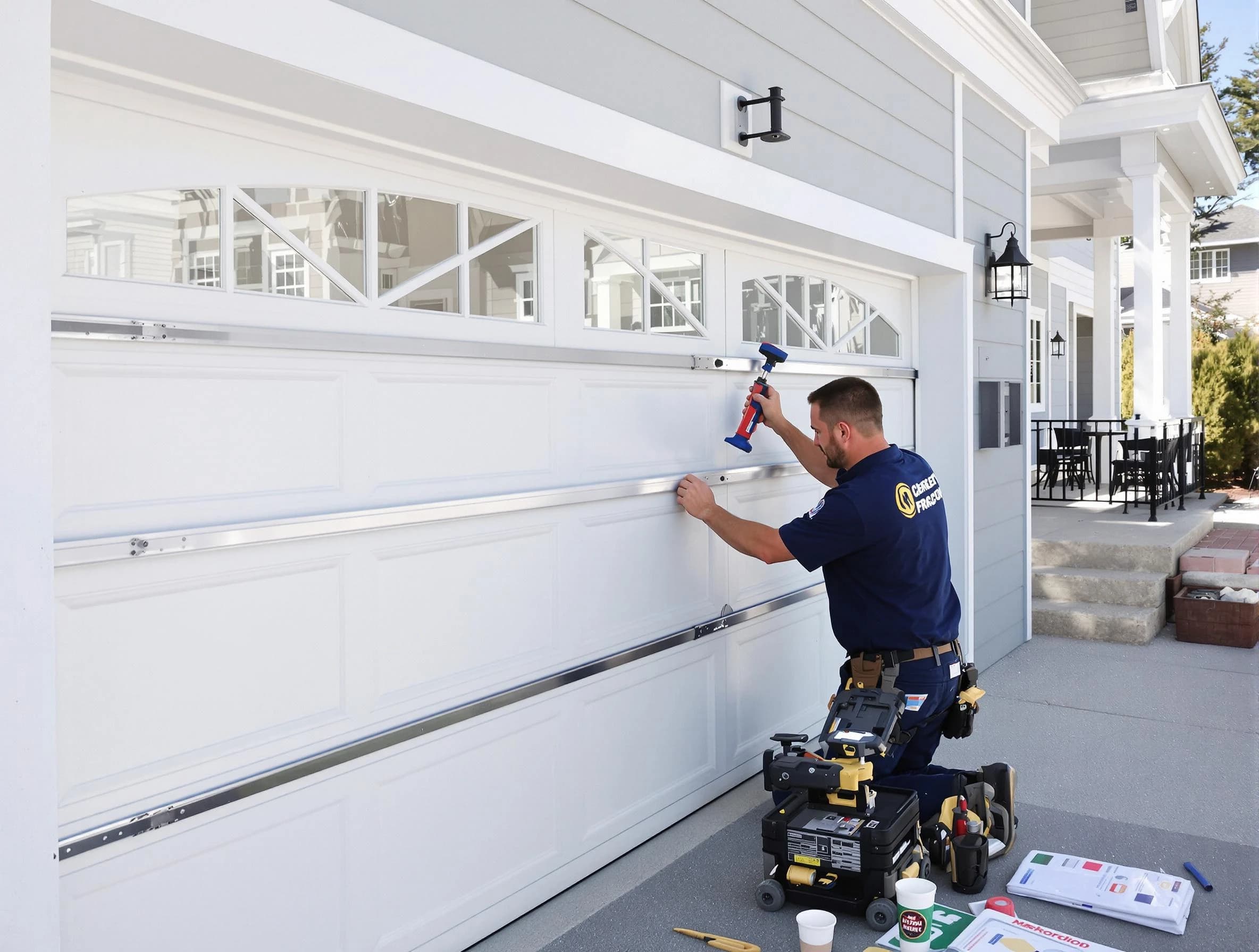 Professional garage door installation by Yukon Garage Door Repair in Yukon