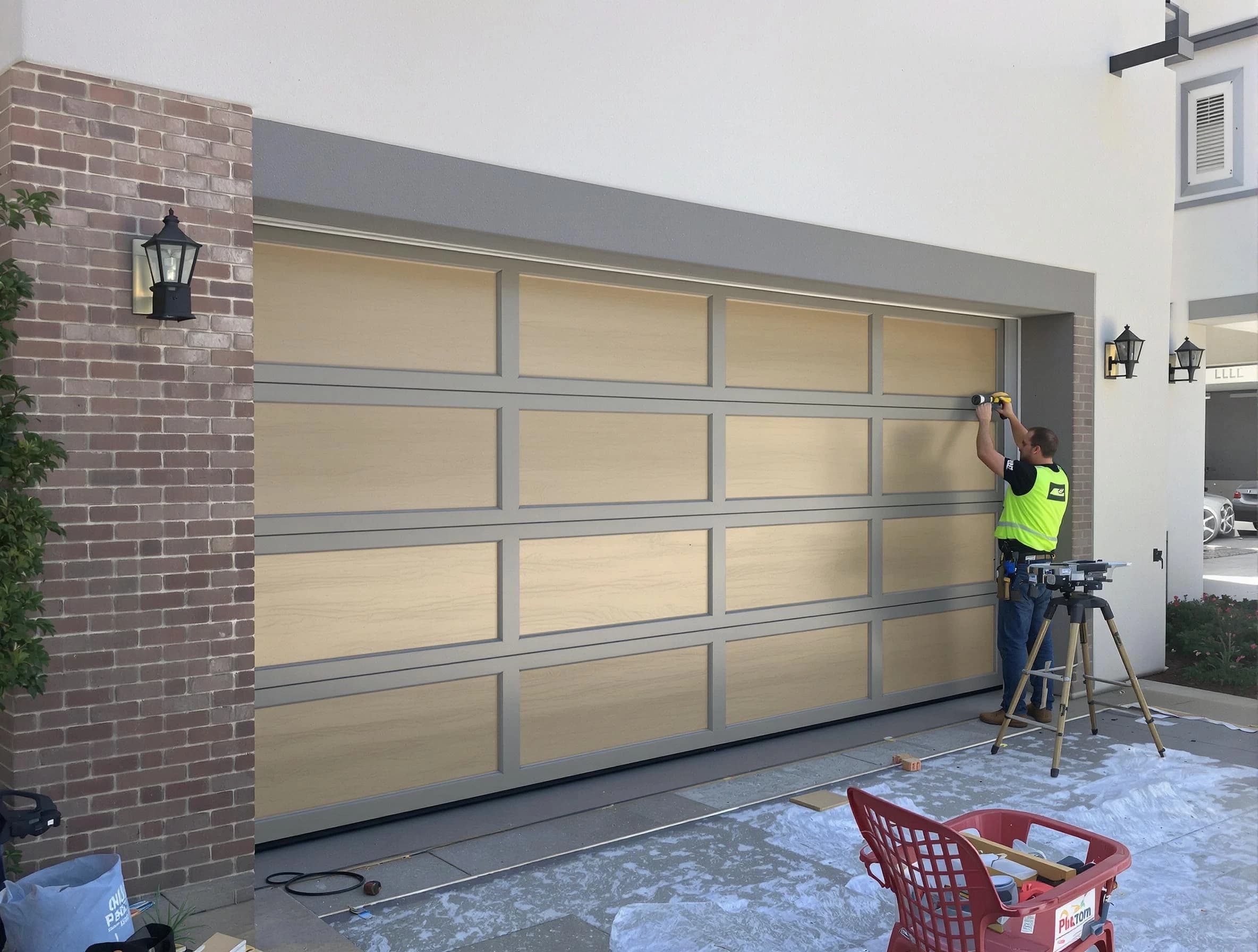 Garage door replacement service by Yukon Garage Door Repair in Yukon