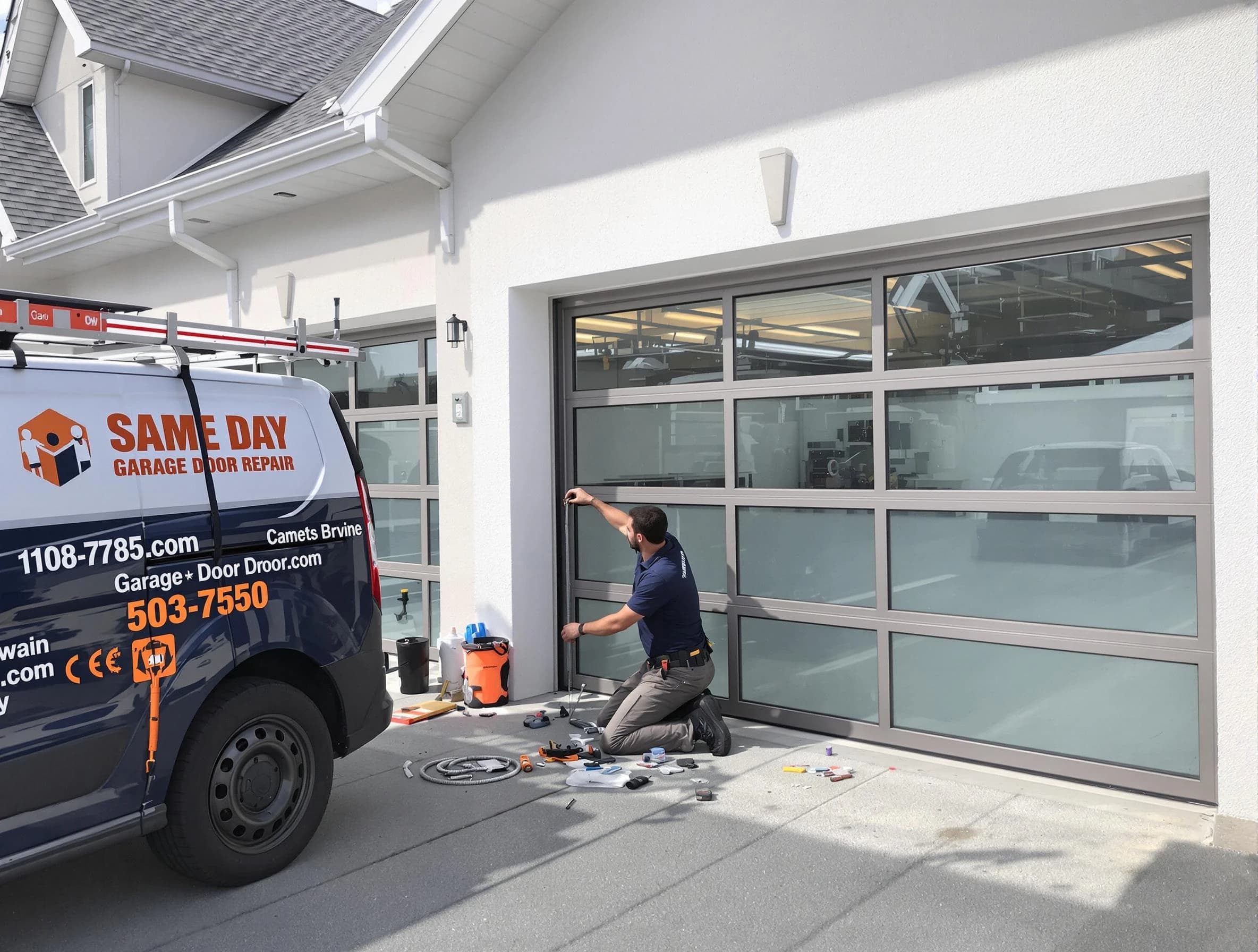 Same-day garage door repair service by Yukon Garage Door Repair in Yukon