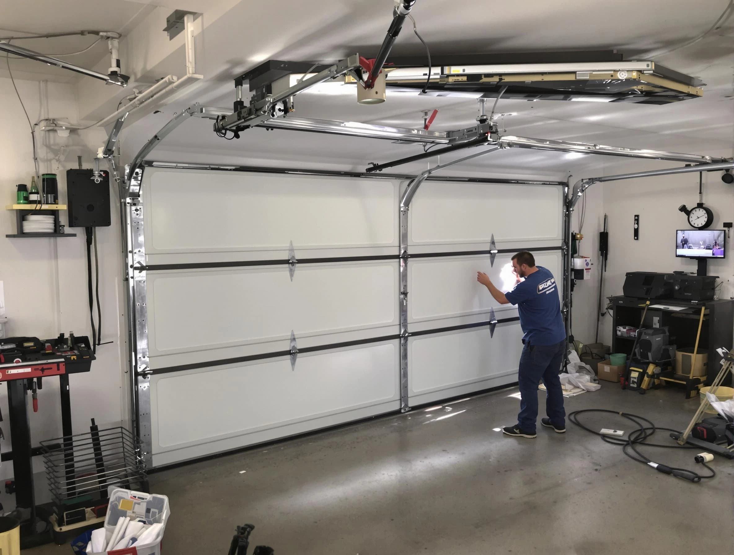 Professional garage door repair service by Yukon Garage Door Repair in Yukon