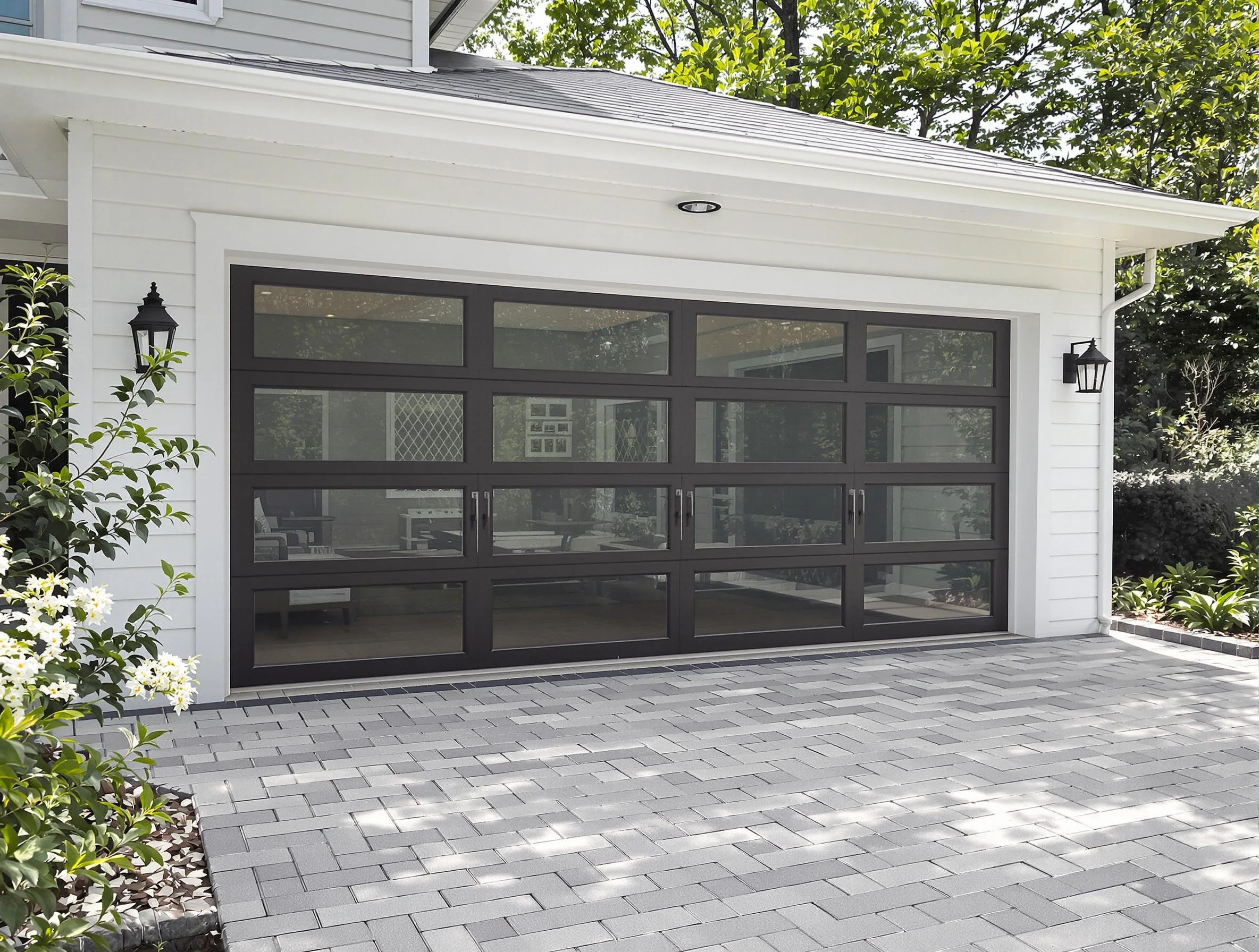 Yukon Garage Door Repair design specialist presenting custom garage door options to Yukon homeowner
