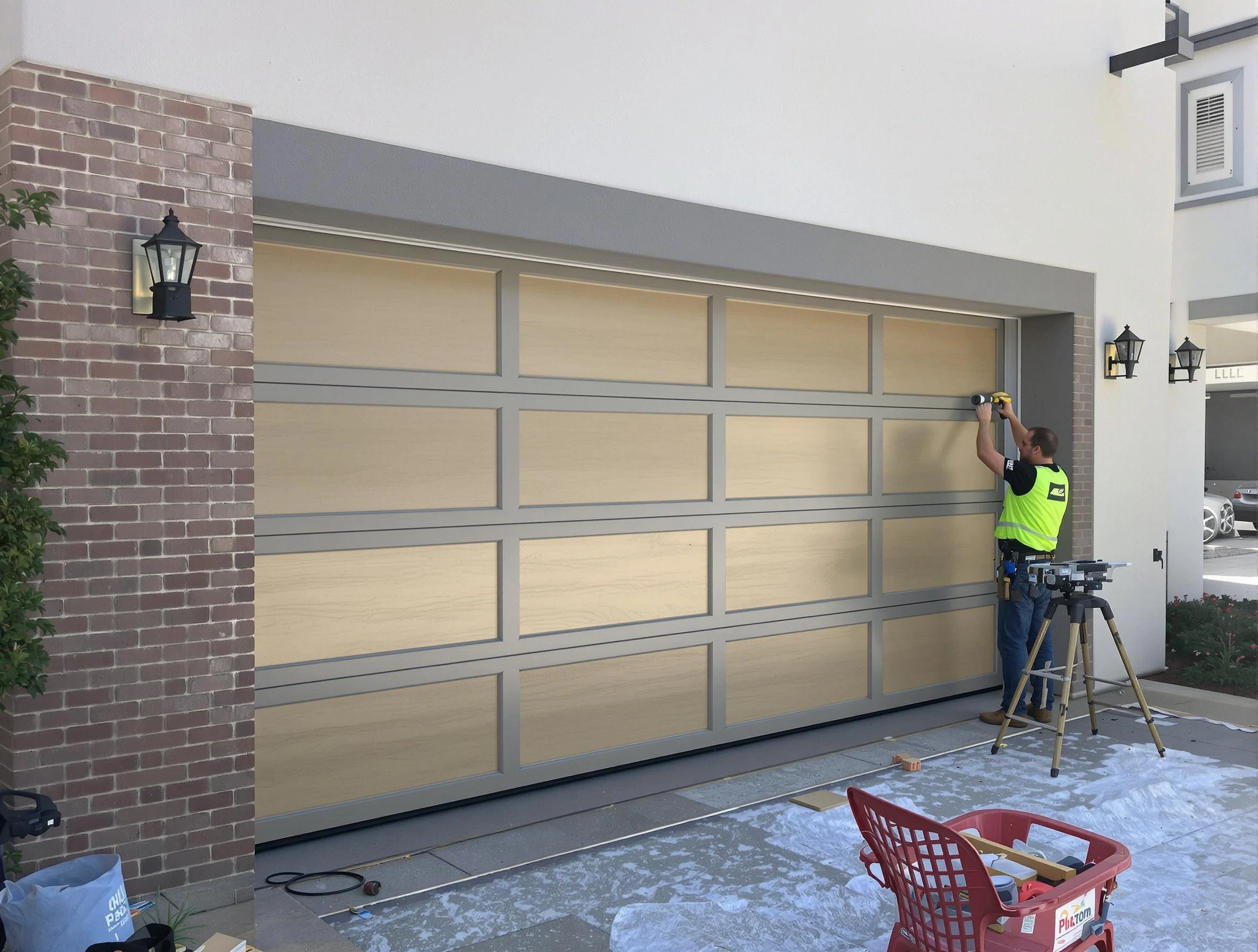 Garage door replacement service by Yukon Garage Door Repair in Yukon