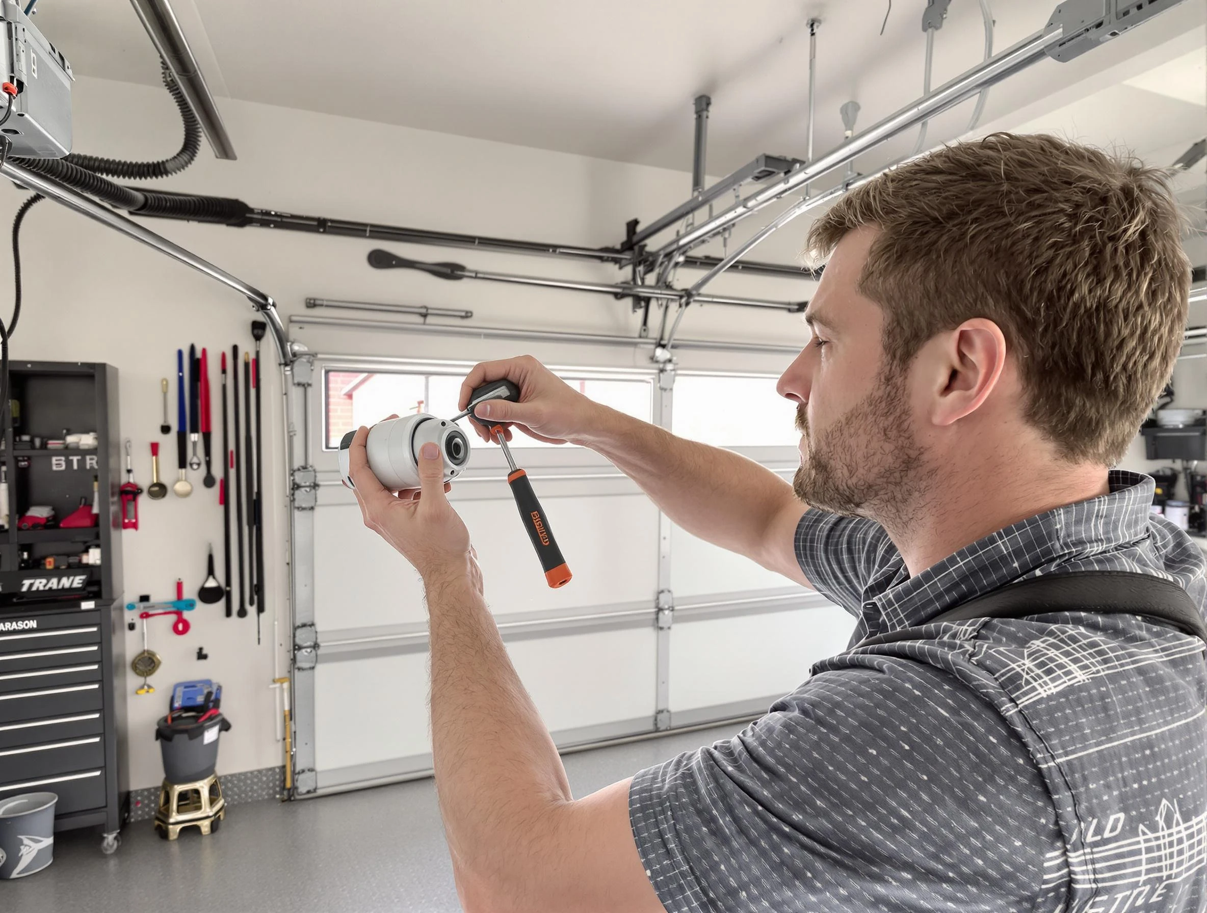 Garage door opener repair service by Yukon Garage Door Repair in Yukon