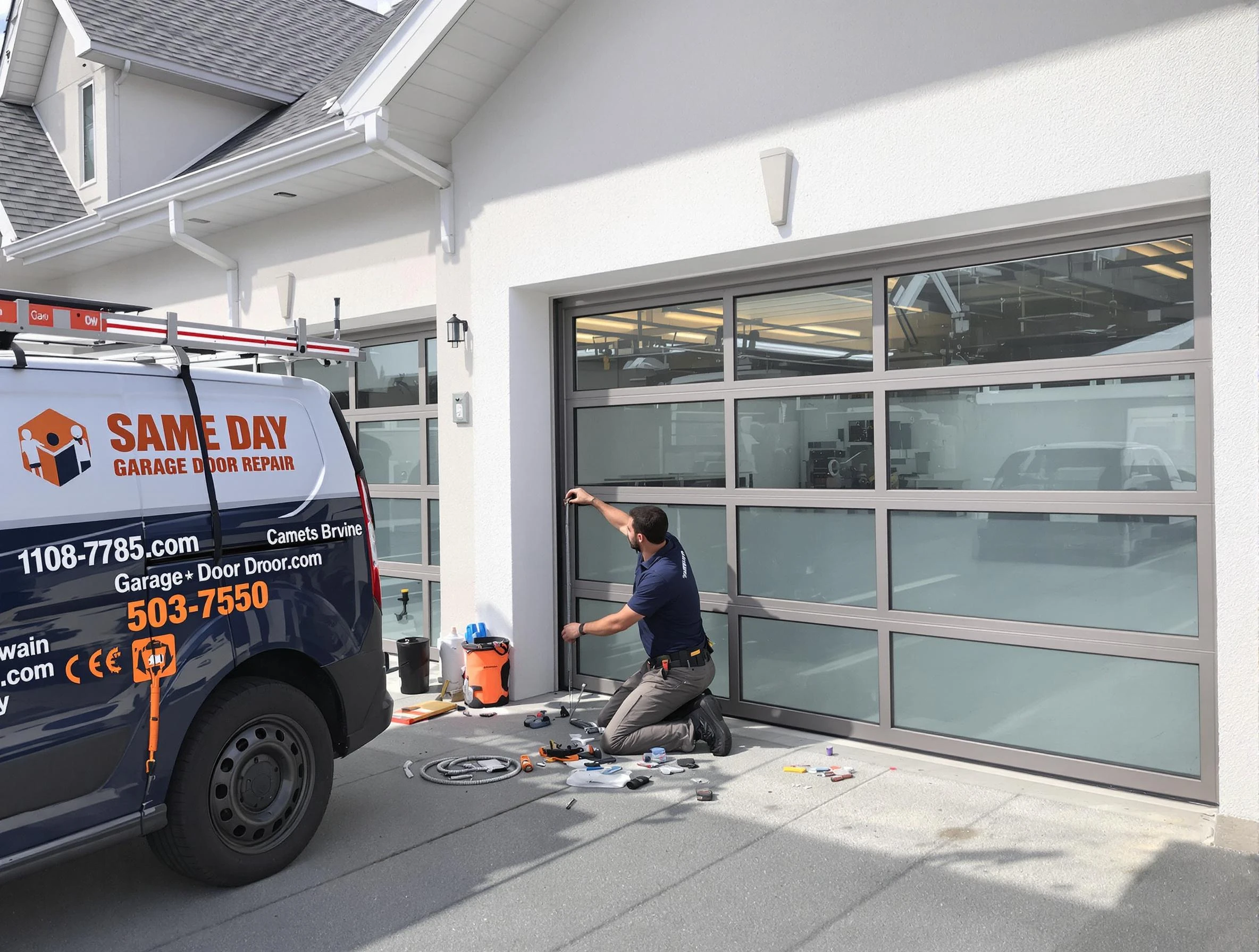 Same-day garage door repair service by Yukon Garage Door Repair in Yukon